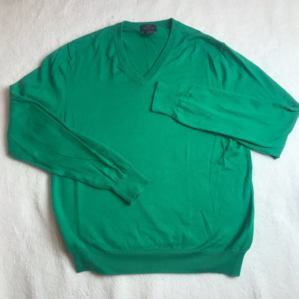 Brooks Brothers V-Neck sweater supine cotton large